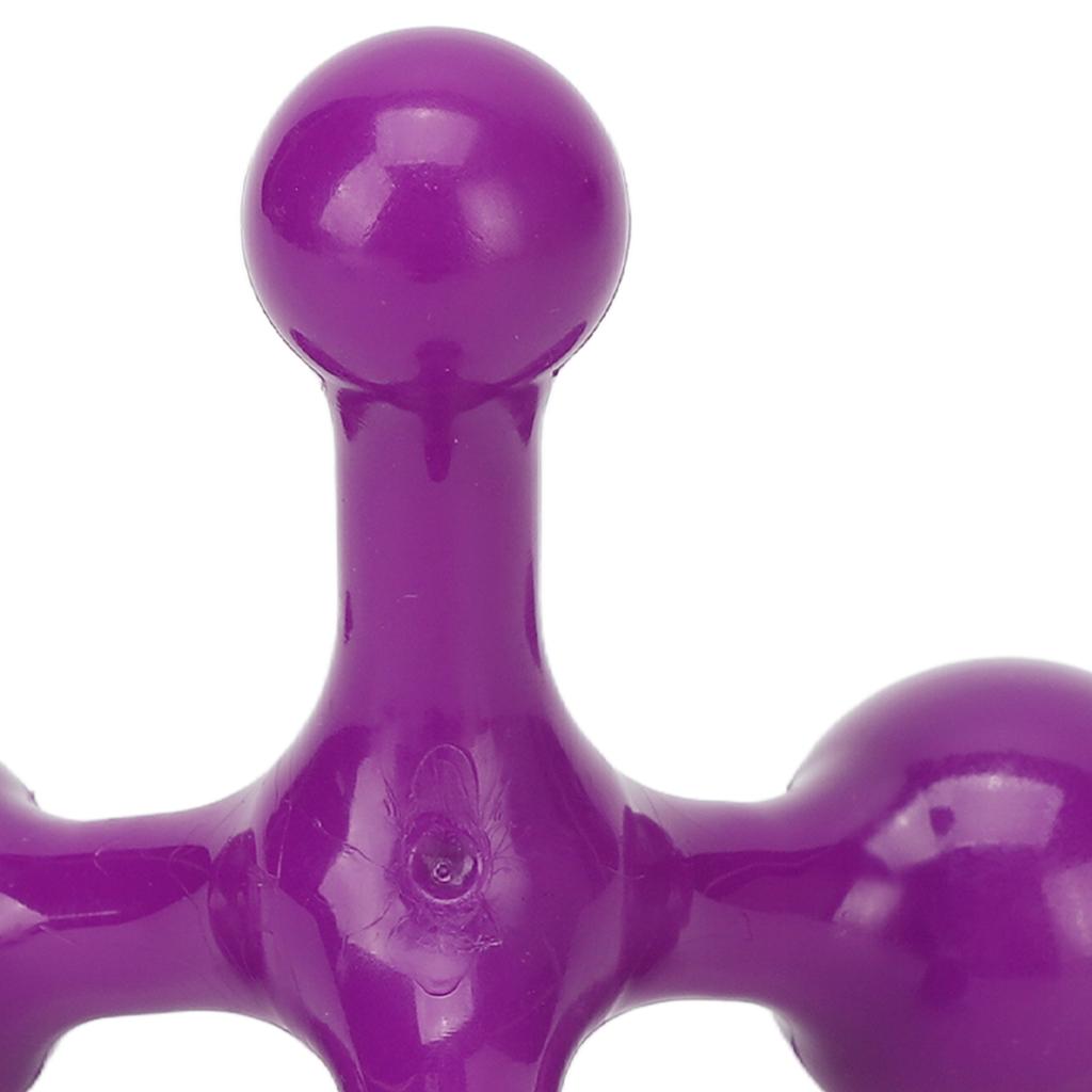 Back Muscle Massager 4 Balls Structure Deep Relaxing Neck Massage Tool for Neck Leg Purple