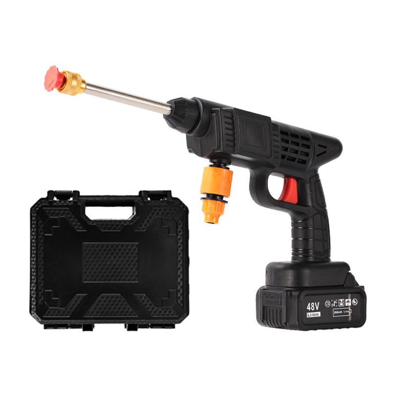High-Power Cordless Car Wash Gun - Lithium Battery, High-Pressure for Home Use