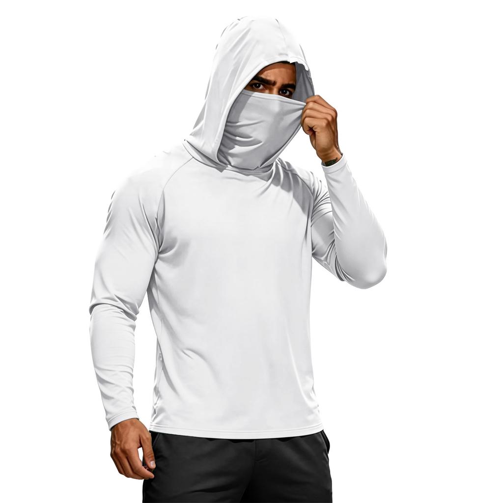 Men's Summer Quick-dryingLong-sleeved T-shirt Sun ClothingFishing FitnessSports Hded Long-sleeved Tp