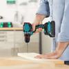 Brushless Electric Drill with 2-Speed Metal Chuck Compact Screwdriver for Projects Compatible with Makita 18V Battery(No Battery