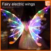 Electrical Butterfly Wings Toy With Music Lights Elf Wings Glowing Shiny Dress Up Moving Fairy Wings For Kids Girls Gift