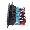 6 Gang Rocker   Panel LED Backlit On Off   Waterproof Circuit   for Car RV Bus Marine Boat ATV UTV