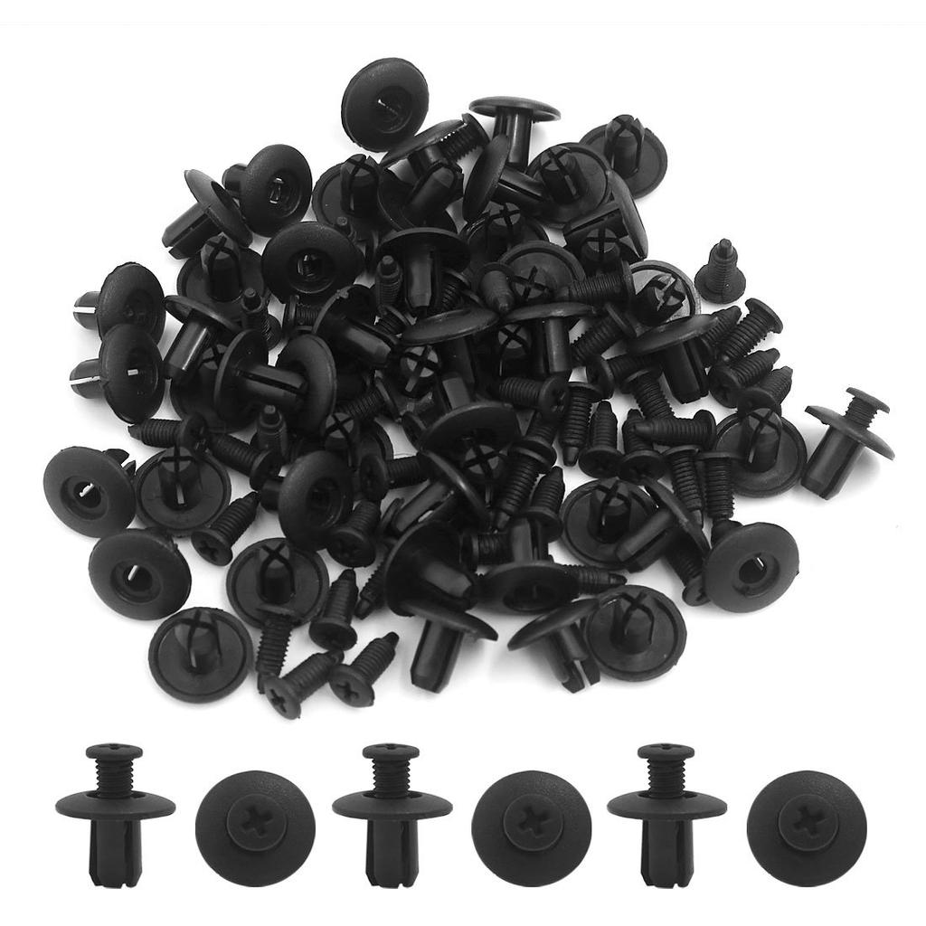 uxcell Clips/Rivets/Fasteners, 0.3 Inch (8 Mm) Plastic Rivets, 0.7 X 0.8 Inches (17 X