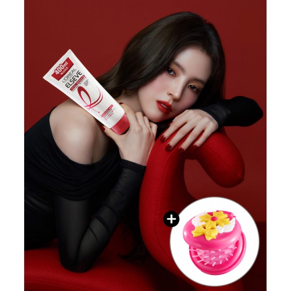 Lorealparis [neti Collaboration] [2 Pack] Total Repair 5 Instant Miracle Jumbo Hair Pack 400ml  + Rain Mirror Included NONE