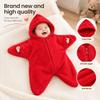 Tuta con cappuccio in flanella per neonato a forma di stella Sacco a pelo per bambino Tuta in pile per bambino Inverno