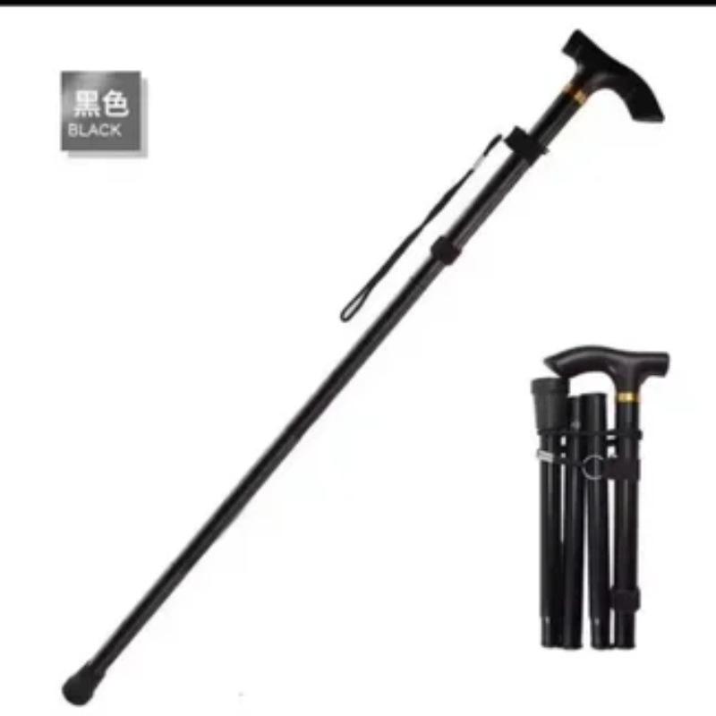 Stainless Steel Carbon Trekking Pole Ultra-Lightweight Telescopic Foldable Professional Outdoor Hiking Walking Stick Climbing