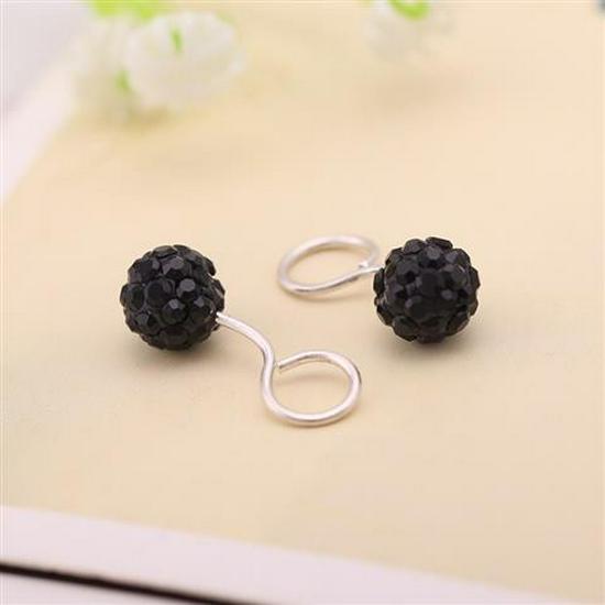 

Серьги-пусеты из серебра 999 пробы с крючками из стерлингового серебра, Унисекс, Несъемные, Подходят для студентов, Дизайн в виде бриллиантового шара. 999 Pure Silver