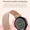CF37 Women Smart Watch Menstrual Cycle Reminder Health Monitoring Bluetooth-compatible Call Smart Bracelet, Steel Strap