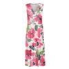 Women's Long Dress Maxi Dress Casual Dress Summer Casual Sleeveless V Neck Boho Waist Retraction Printed Dress