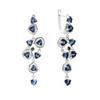 Silver Earrings with Sapphire Nano 3.625ct (2174660)