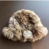 Stretch Rabbit Fur White Plush Hat for Women Autumn Winter Warm Ear Protection Woolen Hats Fur Knitted Caps