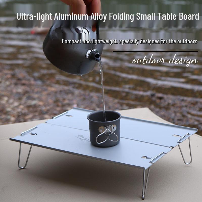 Portable Folding Aluminum Camping Table - Lightweight, Multi-purpose for Outdoor Activities