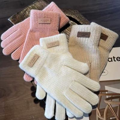 New Winter Cute Wool Gloves for Women, Winter Fingerless Cycling To Keep Warm, Fingerless Women