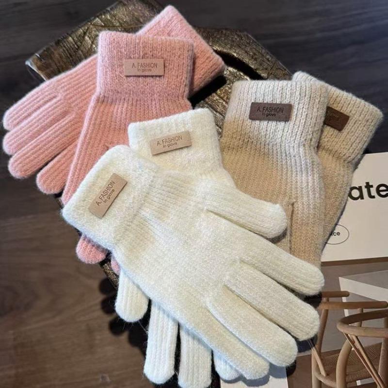 New Winter Cute Wool Gloves for Women, Winter Fingerless Cycling To Keep Warm, Fingerless Women