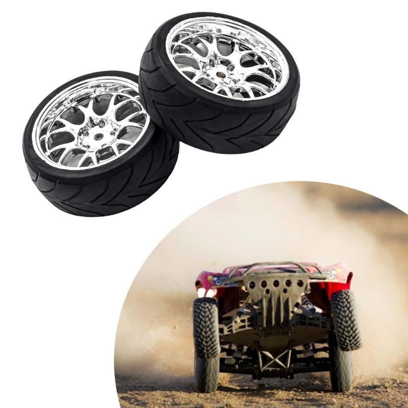Precise Remote Control Replacement Wheel Tires with 12mm Adapter for 1/10 Model Car Drift Car Modification Accessories