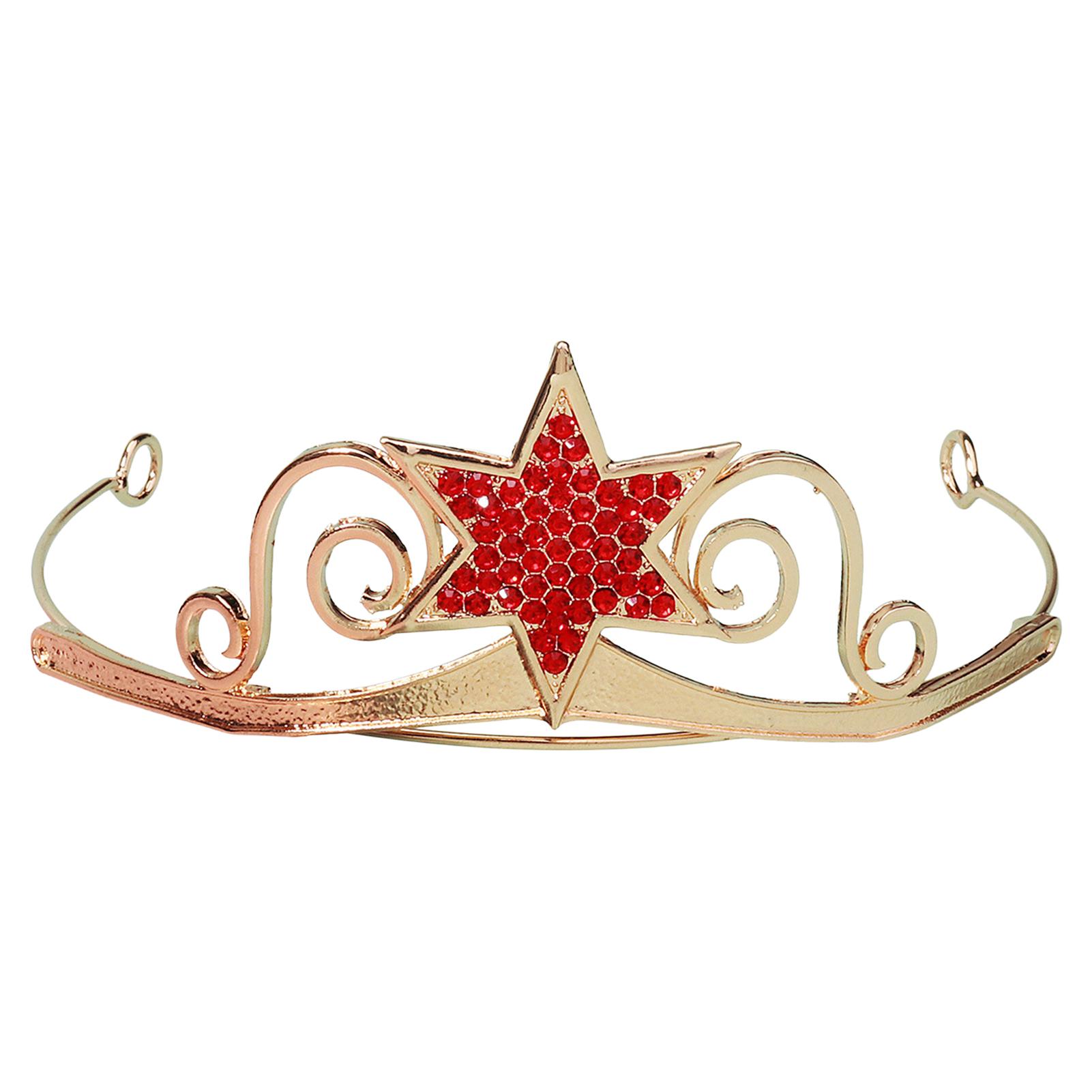 

Girls Princess Crown Hairpiece Birthday Glittering Girls Stage Performance Dance Competition for Children s Birthday Party