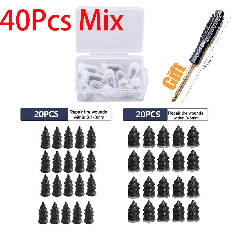 Car Rubber Nail Motorcycle Vacuum Tire Repair Disassembly Free Lossless Self Tire Repair Tire Film Cold Repair Tire Nai