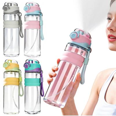 750 ML Spray Water Bottle Dual-Use Outdoor Water Bottle Household Student Water Cup  Gymnasium