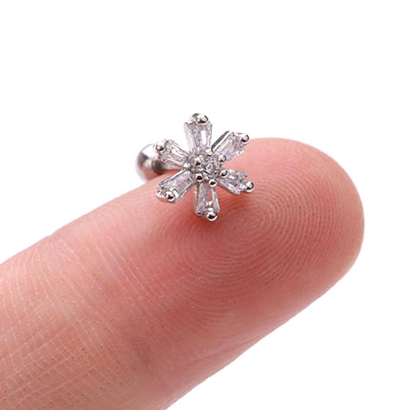 Bar Barbell Ear Cartilage Tragus Helix Studs Piercing Earrings Jewelry