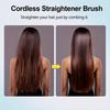 1 Wireless Hair Straightener Comb Heats Up Quickly Portable and Lightweight with Type-C Charging Port Anti-burn Design Charge Via USB