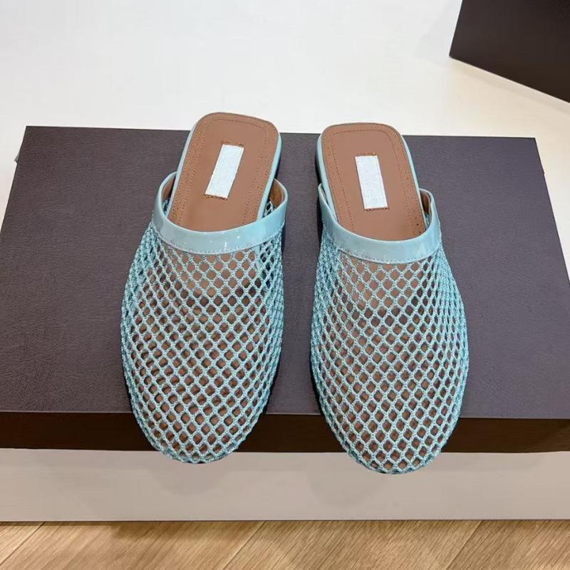 Semi-new women's thick and breathable shoes outer wear and temperament bag head mesh semi-cool slippers