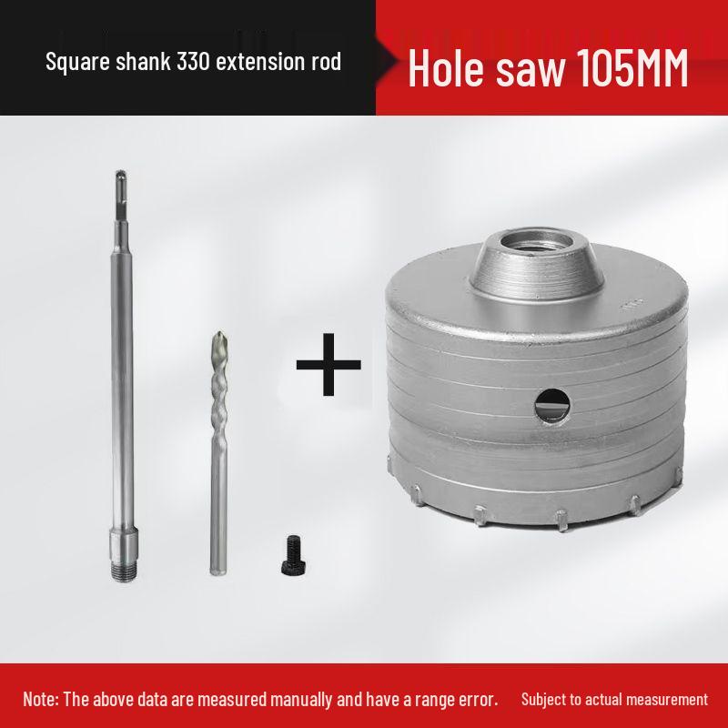 Electric Impact Drill Bit for Cement and Brick Walls - Dry Drilling Opener for Air Conditioner and Water Pipe Installations