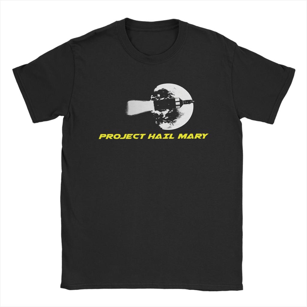 Project Hail Mary Vintage TShirt Unisex Y2K Retro Cotton T Shirts Beach O Neck Hippie Tee Shirt Pattern Plus Size Tops