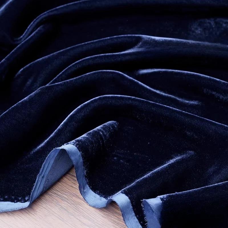 Non-elastic Woven Velvet Designer Fabric for DIY Sewing Dress Set,Half Skirt, Wide-leg Pants, Cotton-like Lustrous Velvet Fabric