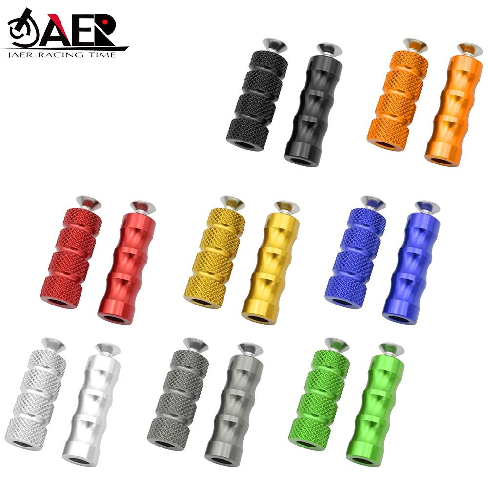 Motorrad CNC Universal M6 Racing Schalthebel Peg Bremspedal Shifter Fußrasten Motorrad Fußstützen