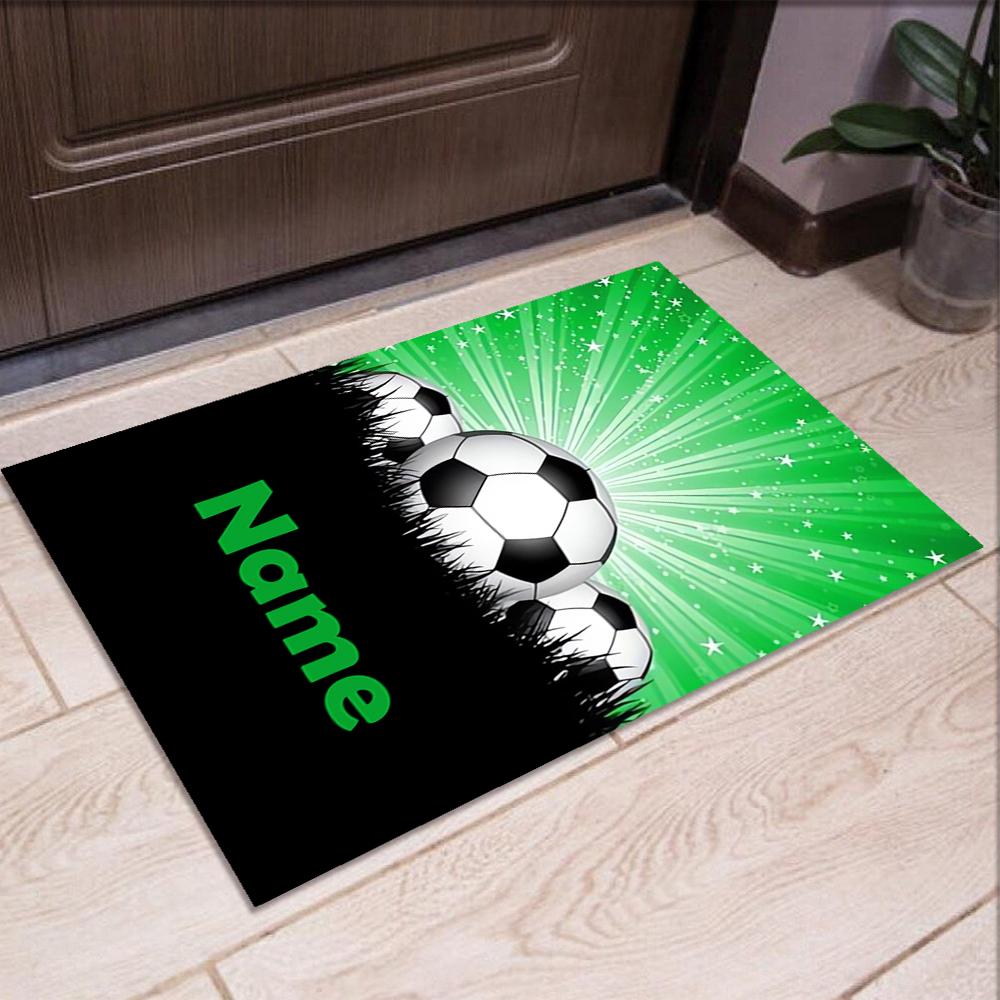 Custom Name Soccer Printed Carpet,Rug for Office Chair Living Room Bedroom Kitchen Room Decor Gifts.