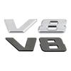3D chromově černá V8 Logo Písmena Znak Odznak Nálepka na Blatník Auta Pro Mercedes Benz AMG GL ML SL 500 220 C63 S500 V8 Příslušenství