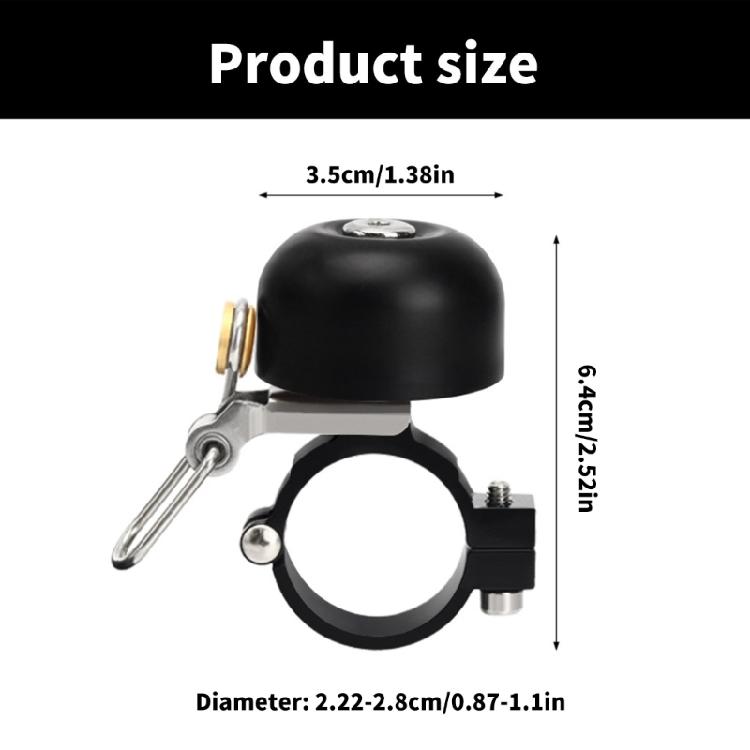 Mountain Bike Horn Loud Crisps Clear Sound Bicycles Bells Cycling Horn Bike Handlebars Bells for Handlebars 22.2-28mm