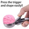 1pc Stainless Steel Trigger Ice Cream Scoop, Easy Release Ice Cream Scooper for Cookie Dough, Melon Ball YMY