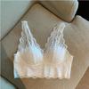 French Crochet Lace V-Neck Camisole with Chest Pads - Women's Stylish Innerwear and Outerwear