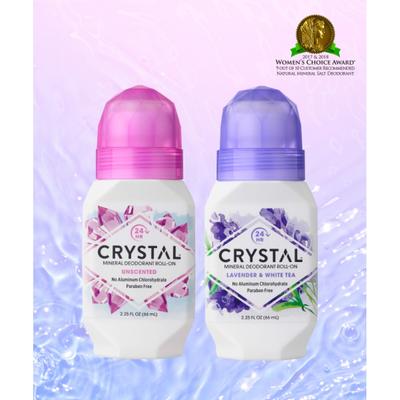 Crystal Crystal Deodorant 66ml Unscented   Lavender Roll On 2 Types