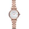 Gianni T-Bar Mother of Pearl Rose Gold Stainless Steel Ladies Quartz Watch AR11316