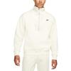 Men's Nike Casual Logo Printing Half Zipper High Collar Pullover Autumn White DQ4238-113