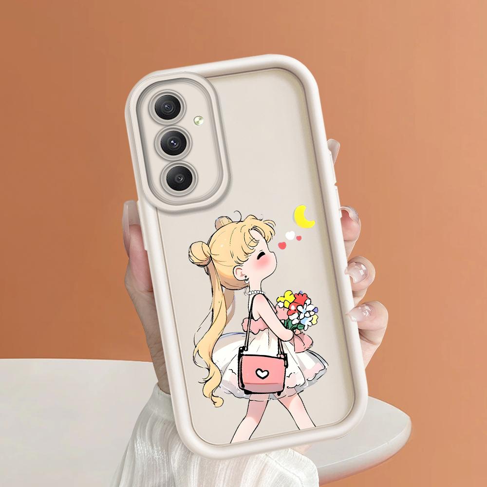 Weiches Silikon-Telefongehäuse mit quadratischem Leiterdruckmuster, vollständige Abdeckung, Kamera, stoßfestes Schutzgummigehäuse für Samsung