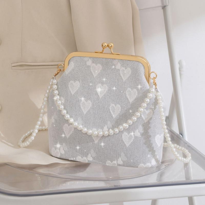 New shoulder bag, retro style handbag, classical Hanfu bag, love clip chain bag.