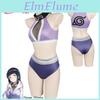 Costume Cosplay Costume da Bagno Naruto Ispirato a Hyuga Hinata in Tessuto Poliestere Viola