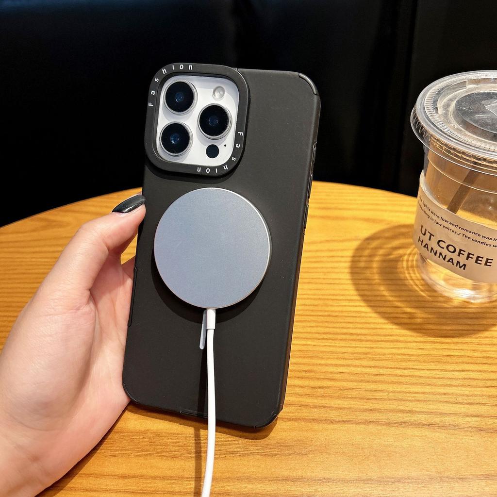 Liquid Silicone Suitable for IPhone16promax Mobile Phone Case Apple 15 Thin Circle Magnetic Suction 14