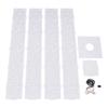 8pcs Wedding Flower Baskets with LED Lights,Hollowed Out Design Outdoor Decor for Birthday Parties,Commercial Opening Ceremonies
