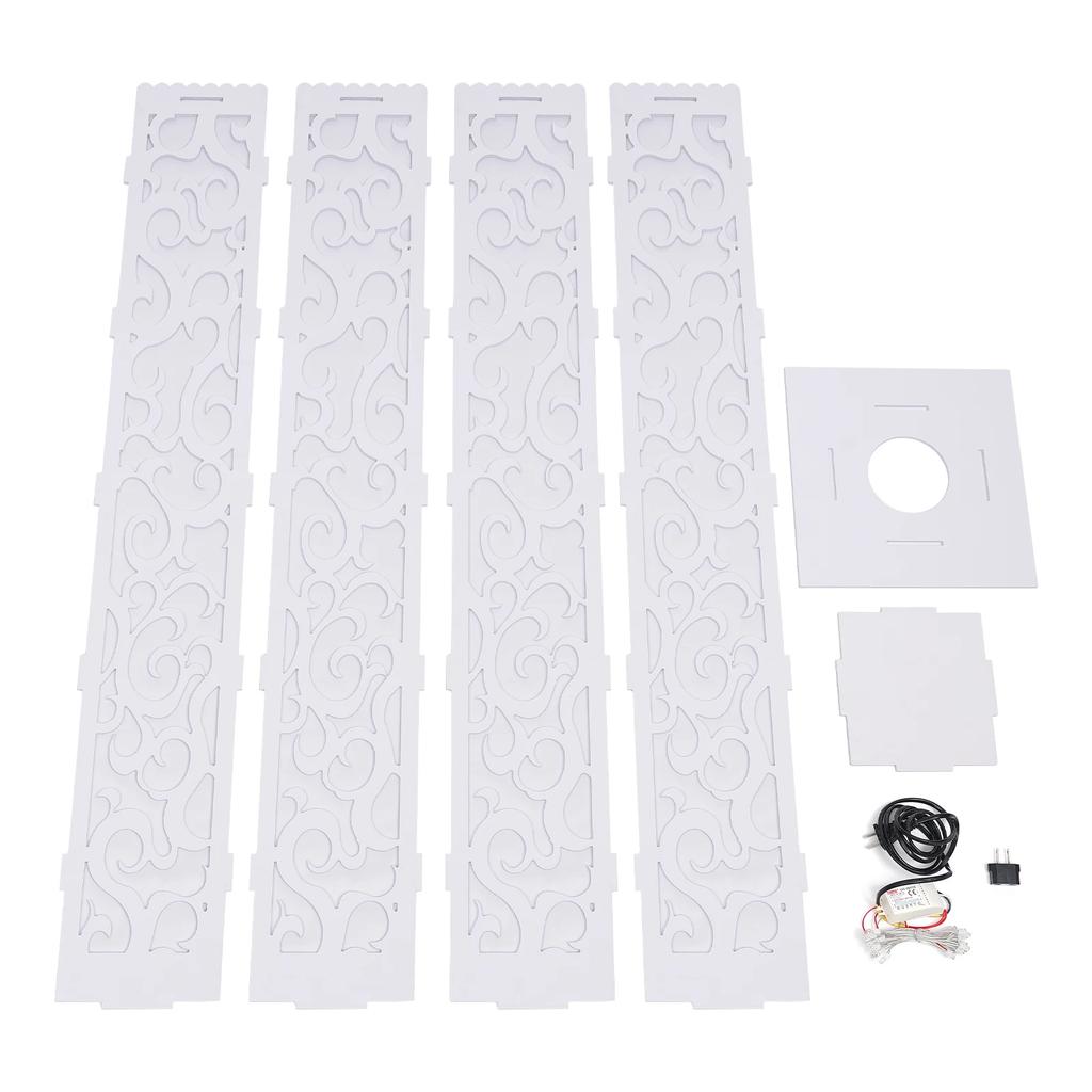 8pcs Wedding Flower Baskets with LED Lights,Hollowed Out Design Outdoor Decor for Birthday Parties,Commercial Opening Ceremonies