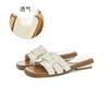 Woven half slippers women's summer new temperament wear sandals thick heel versatile casual beach women's shoes