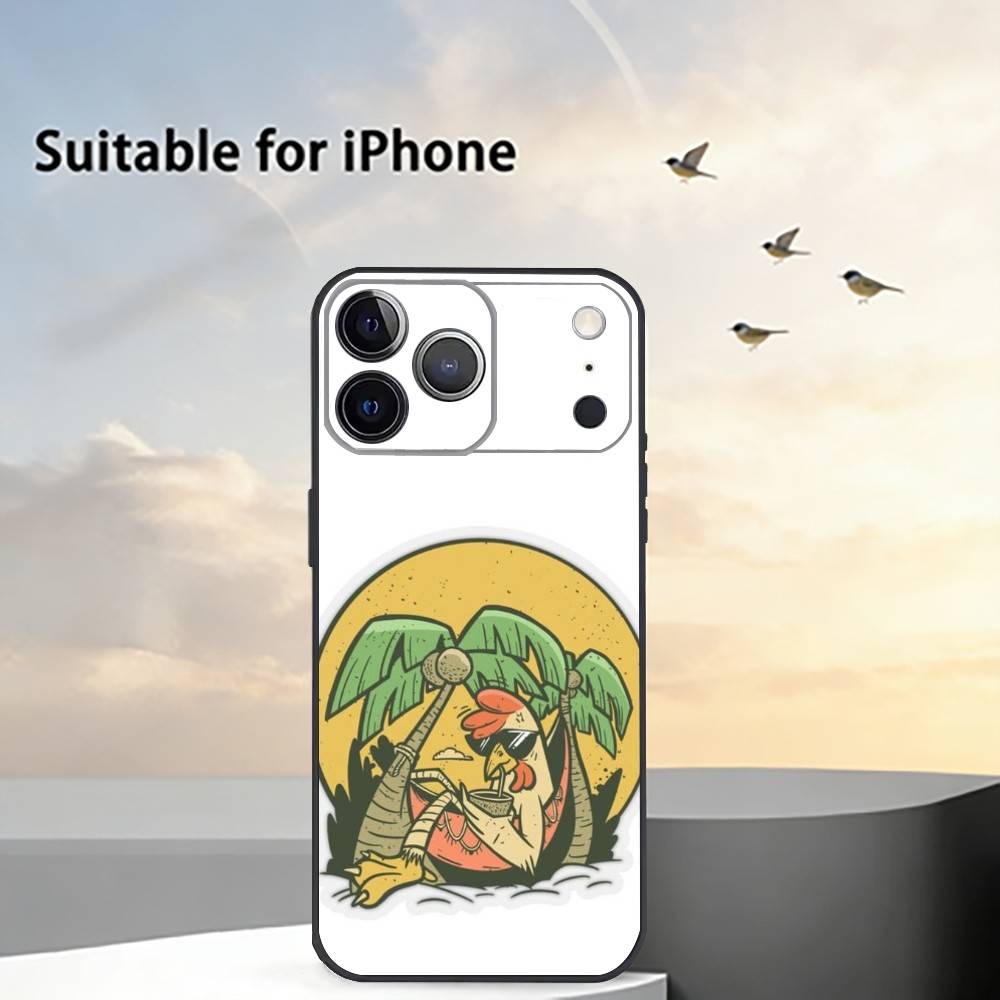 C-Chicken J-Joe Surf Phone Case For iPhone 17, 16,15,14,13,12,11 Plus,Pro Max, Others Soft Black Cover iPhone15pro