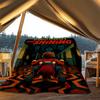 1pc The Shining Outdoor Flannel Blanket, Lightweight Warm Cozy for Travel Camping Office Soft Polyester Fabric, Suitable for All Seasons