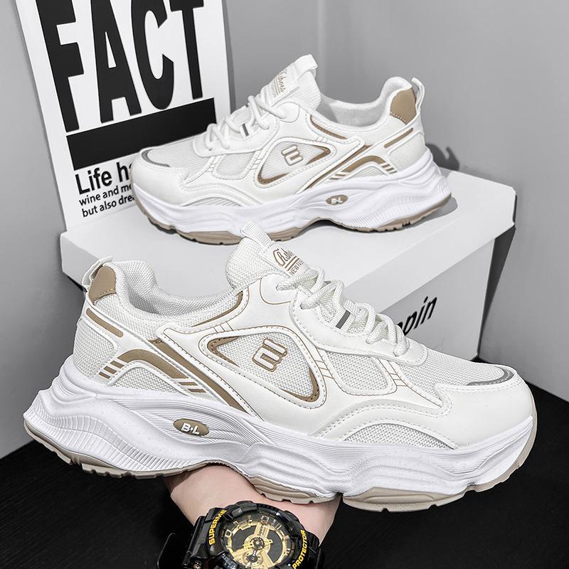 Shoes Men's 2025 Spring Men's Shoes White Sneakers Men's Trend Casual Travel Shoes Low Top Versatile Running Shoes