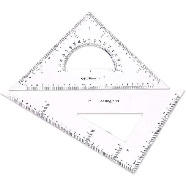 Large Triangle Ruler Square Set,Triangle Protractor,2 pieces