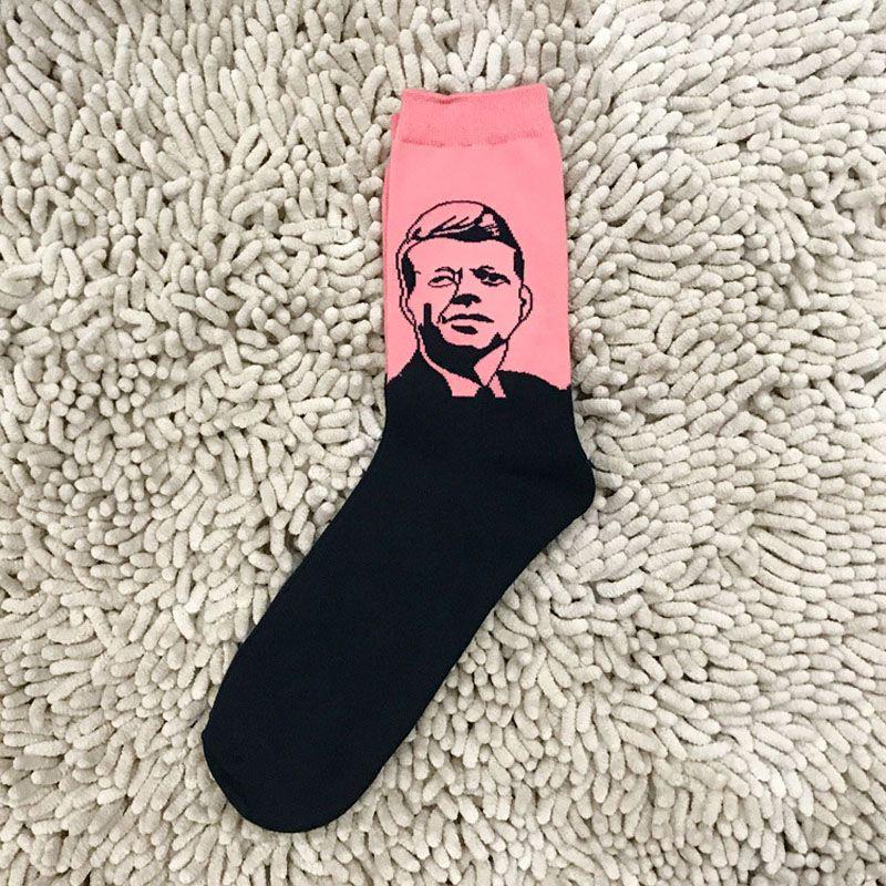 Lyxiga Streetwear President Queen Strumpor För Älskare Bomullsblandning Komfort