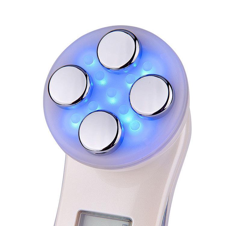 EMS Dual-color RF Device: Micro-electric Skin Tightening & Anti-Wrinkle Treatment with Freckle Removal and Five Light Options